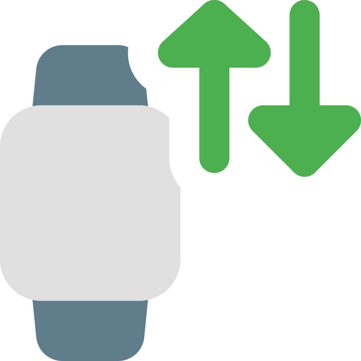 smartwatch data exchange icon
