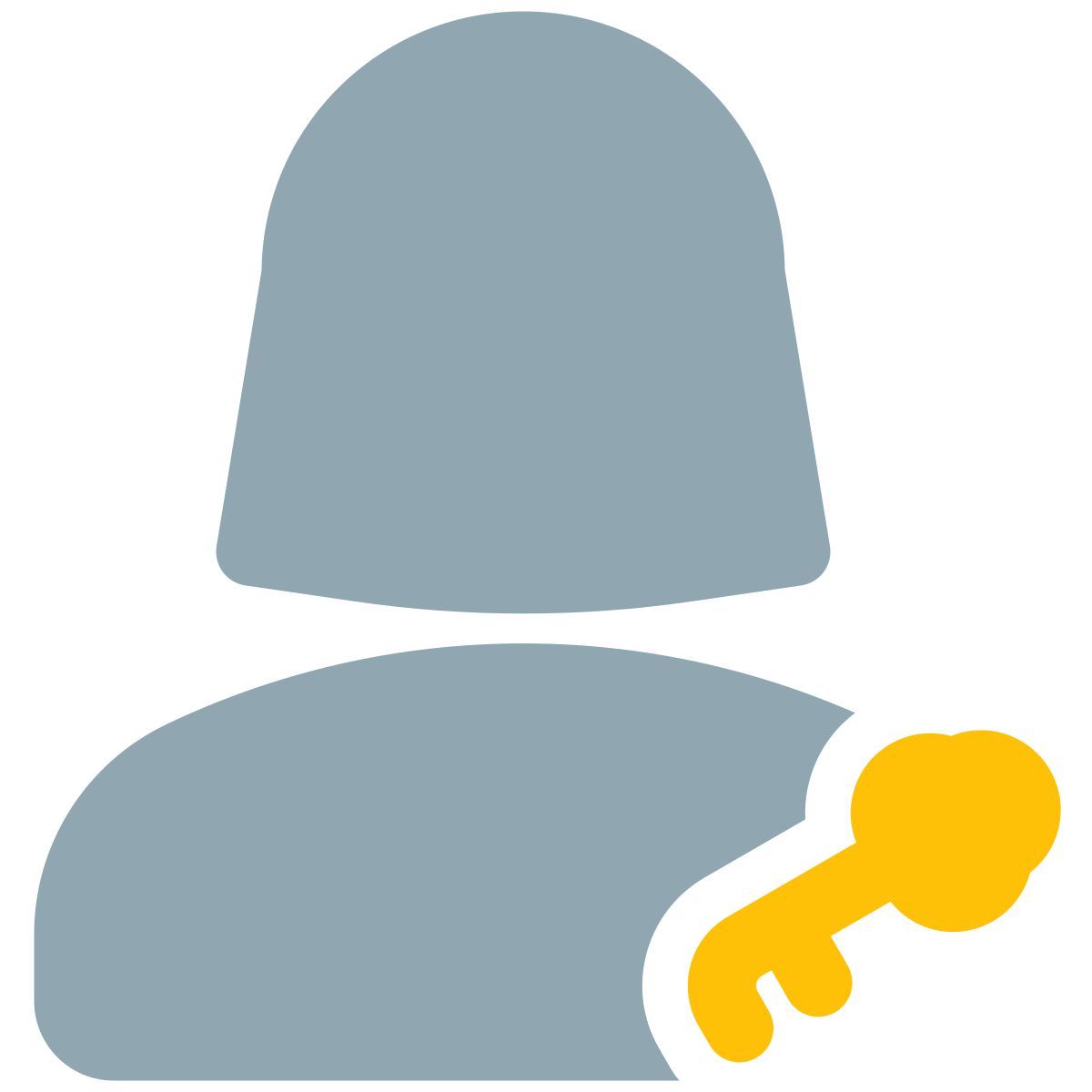 clé d'accès au stockage par un seul utilisateur icon