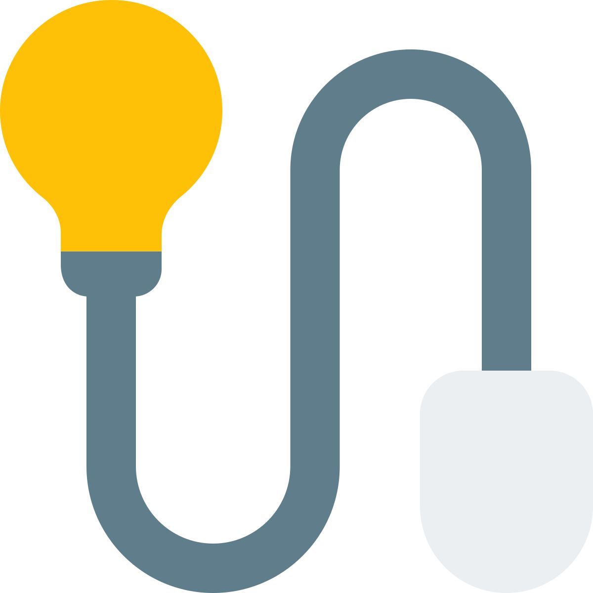 lâmpada e rato icon
