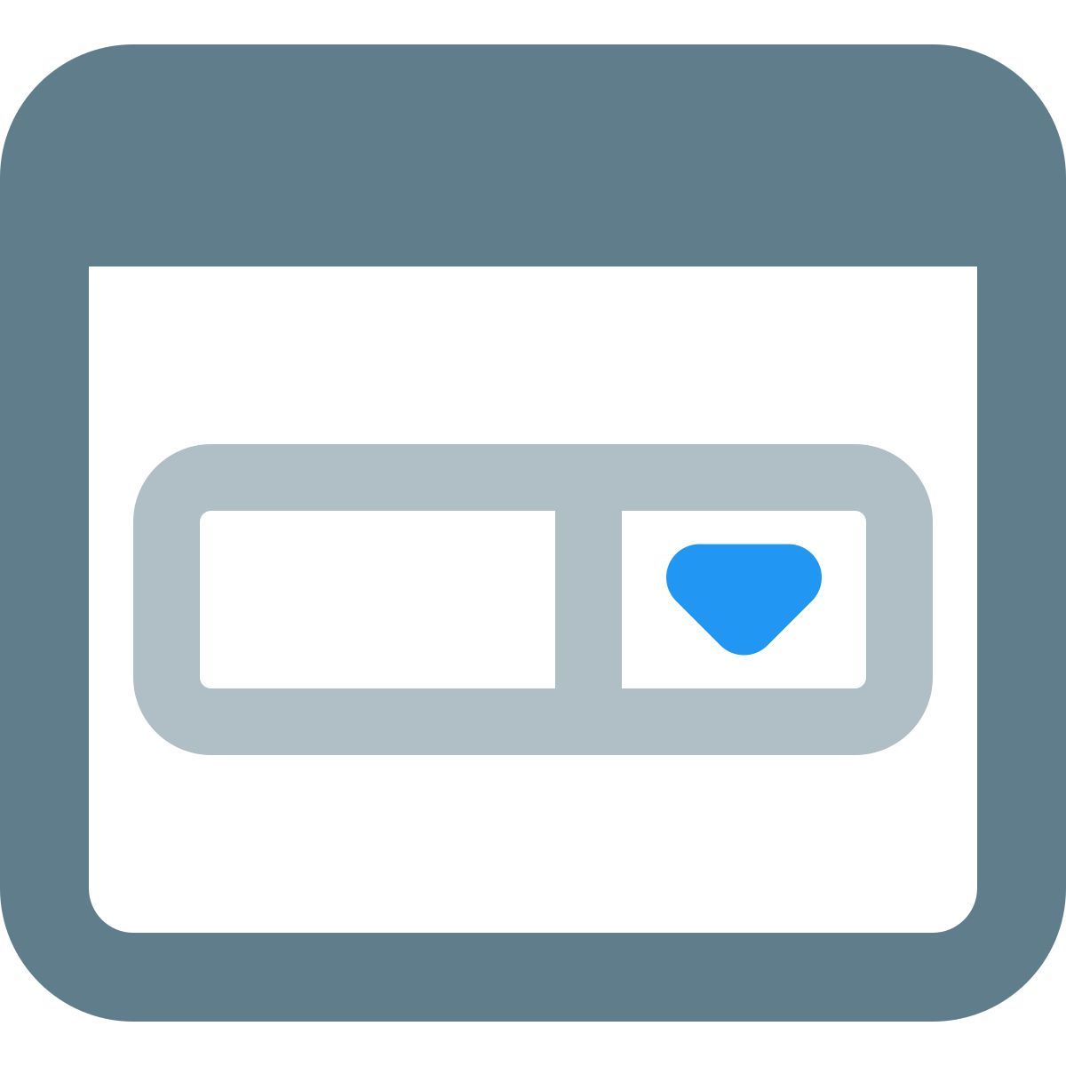 dropdown menu icon