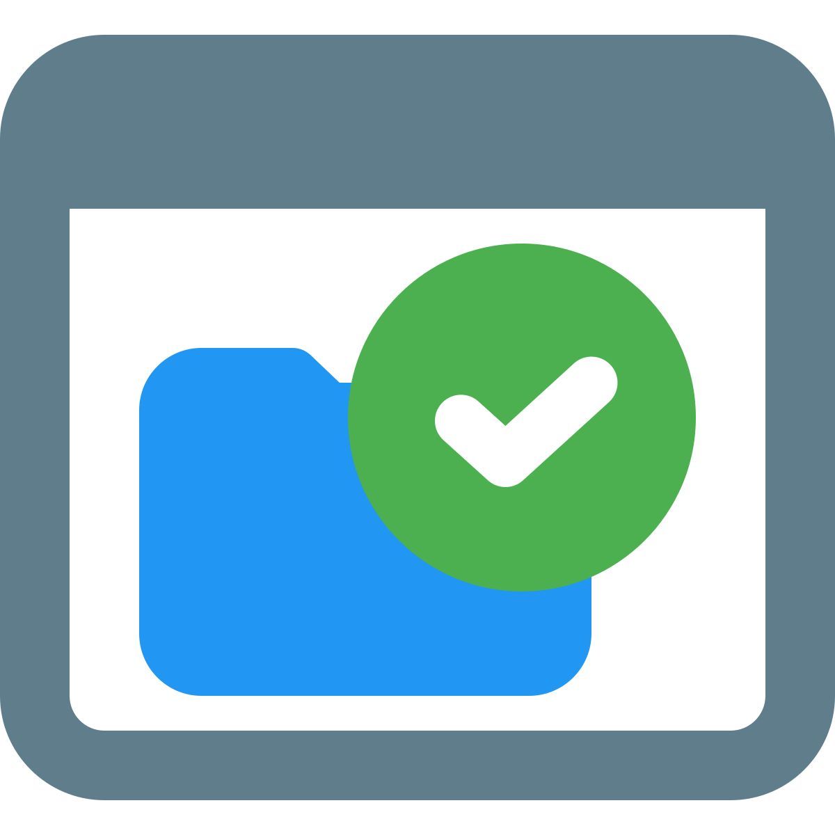 verifizierter ordner icon
