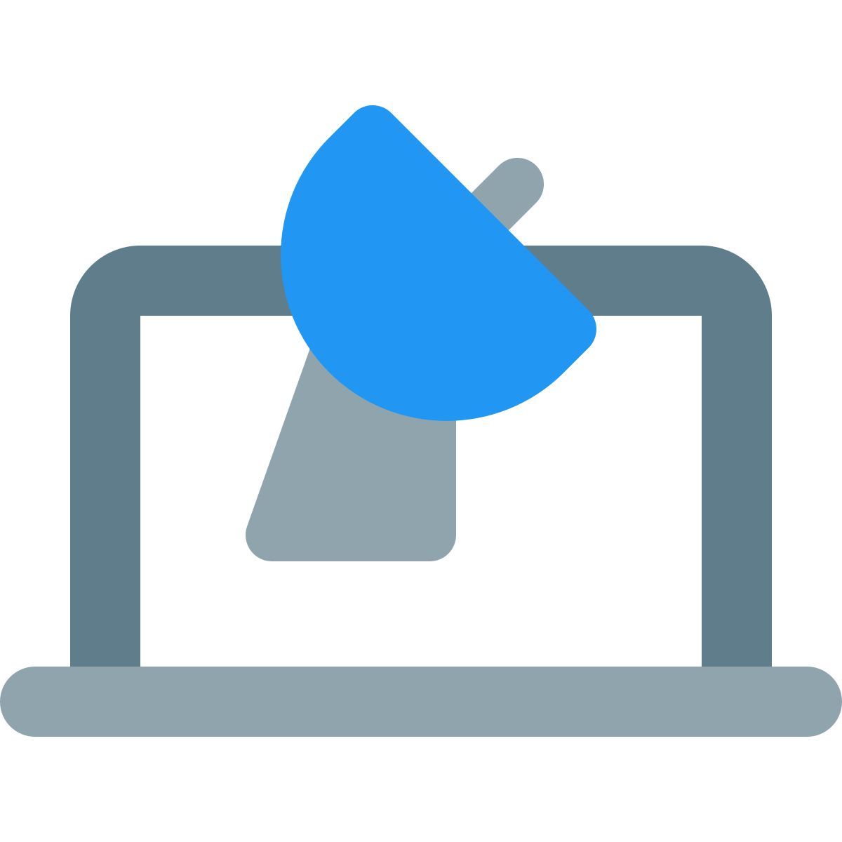 ноутбук со спутниковой антенной icon