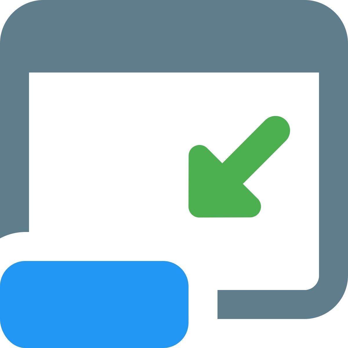 minimize tab icon