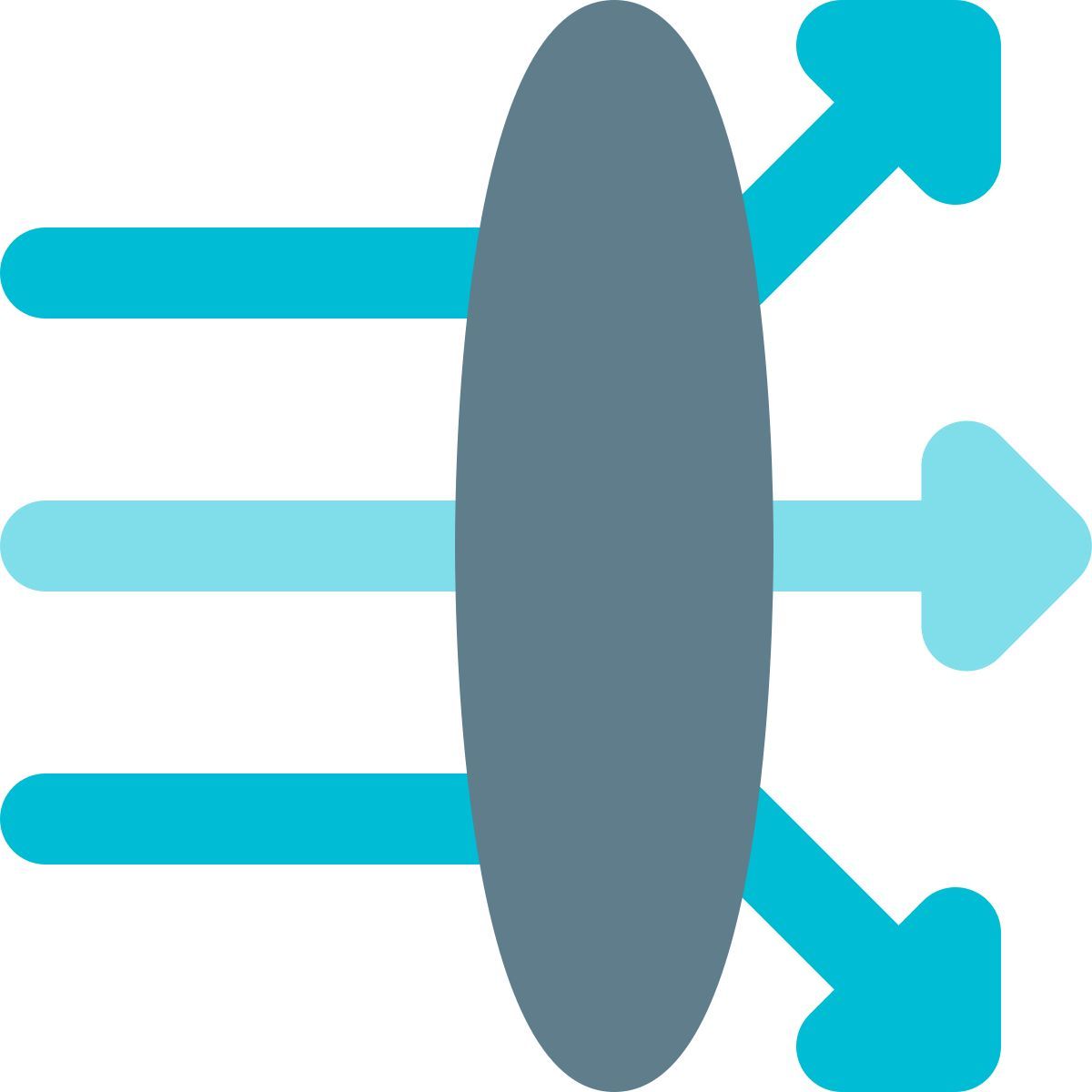lens light dispersion icon