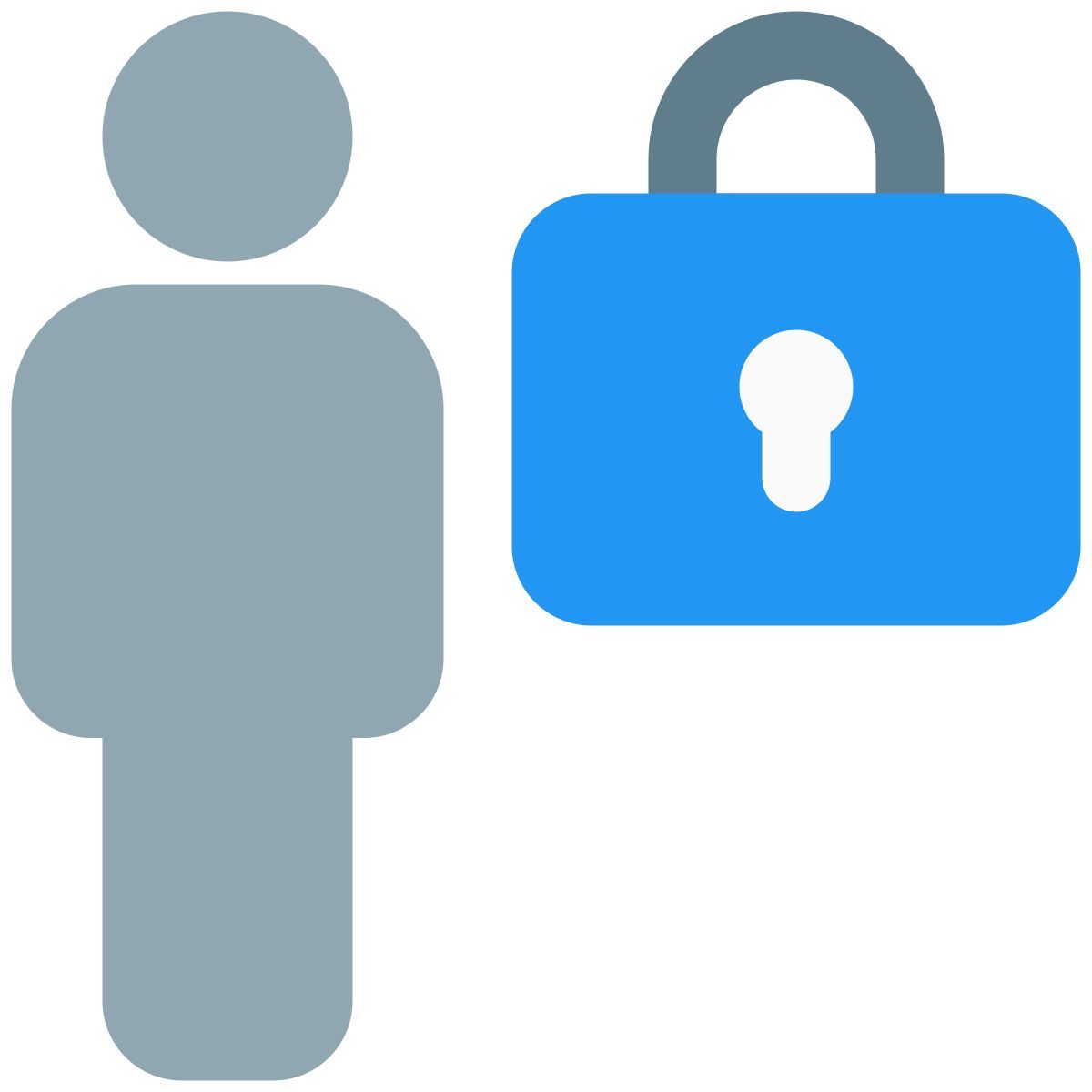 locked screen of employee portal to access icon