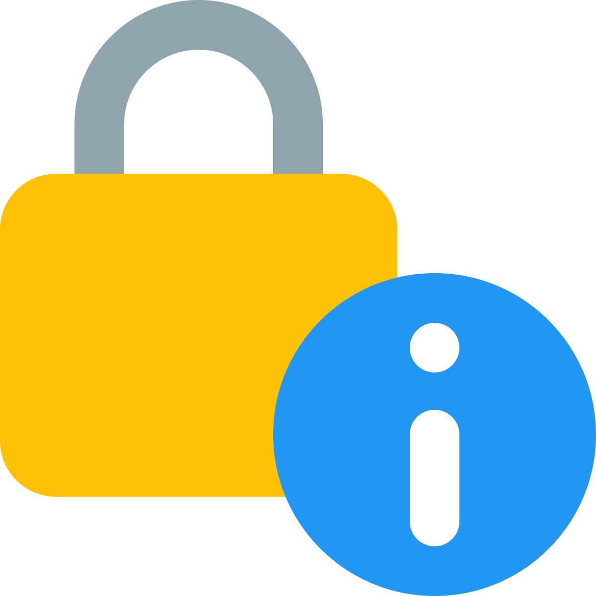 lock info icon