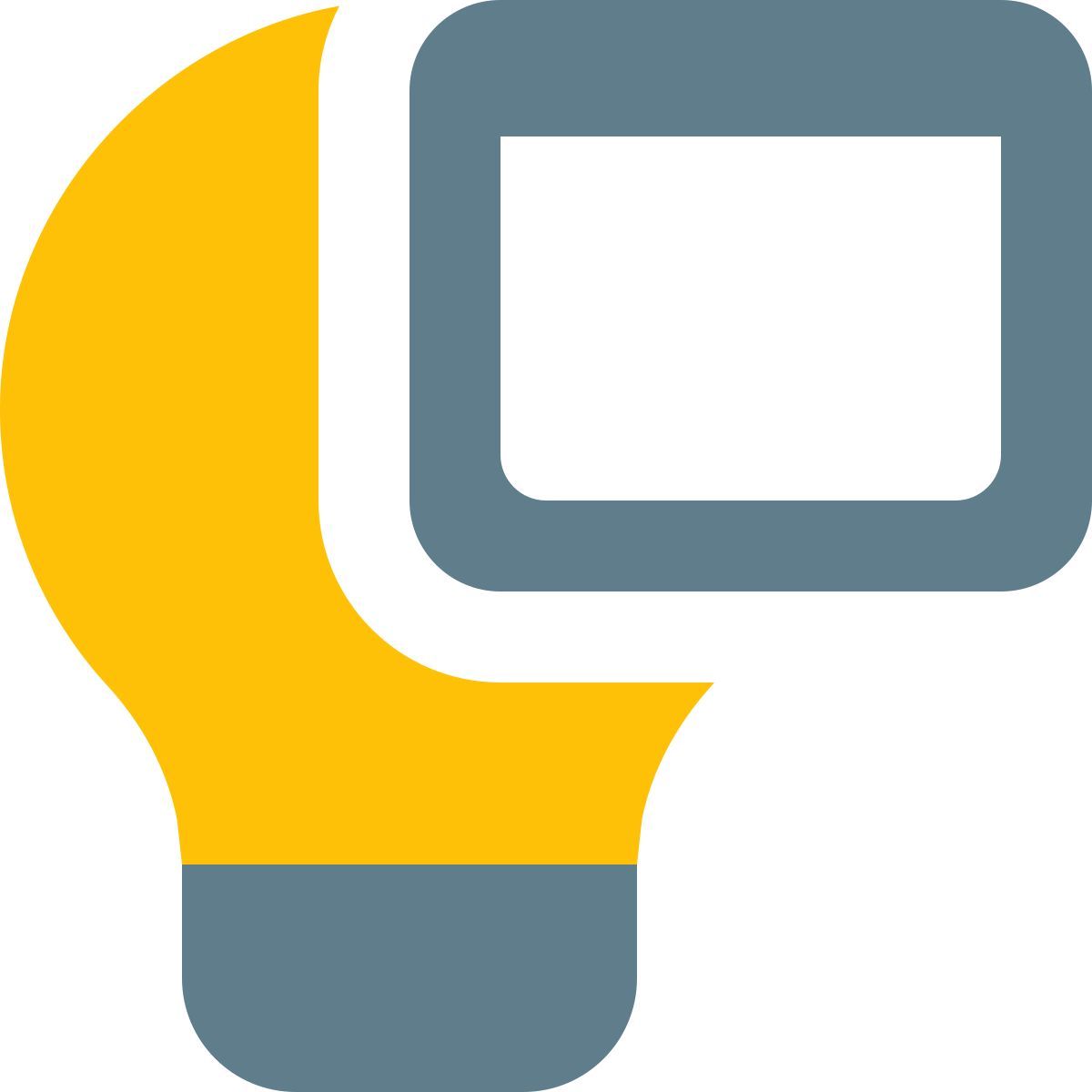 busca externa de idéias no navegador online com logotipo de lâmpada de iluminação web color tal revivo icon