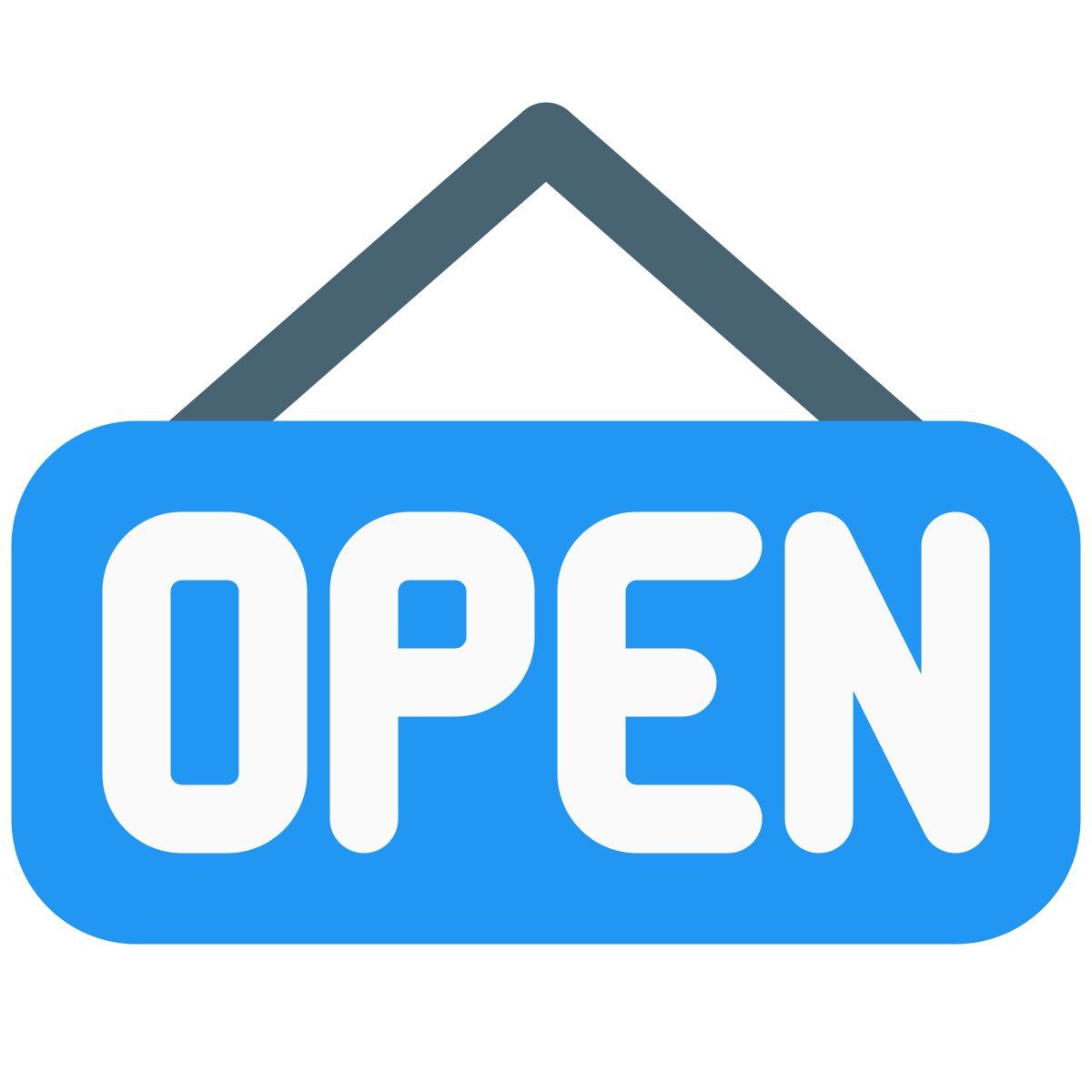 schild „geöffnet“ icon