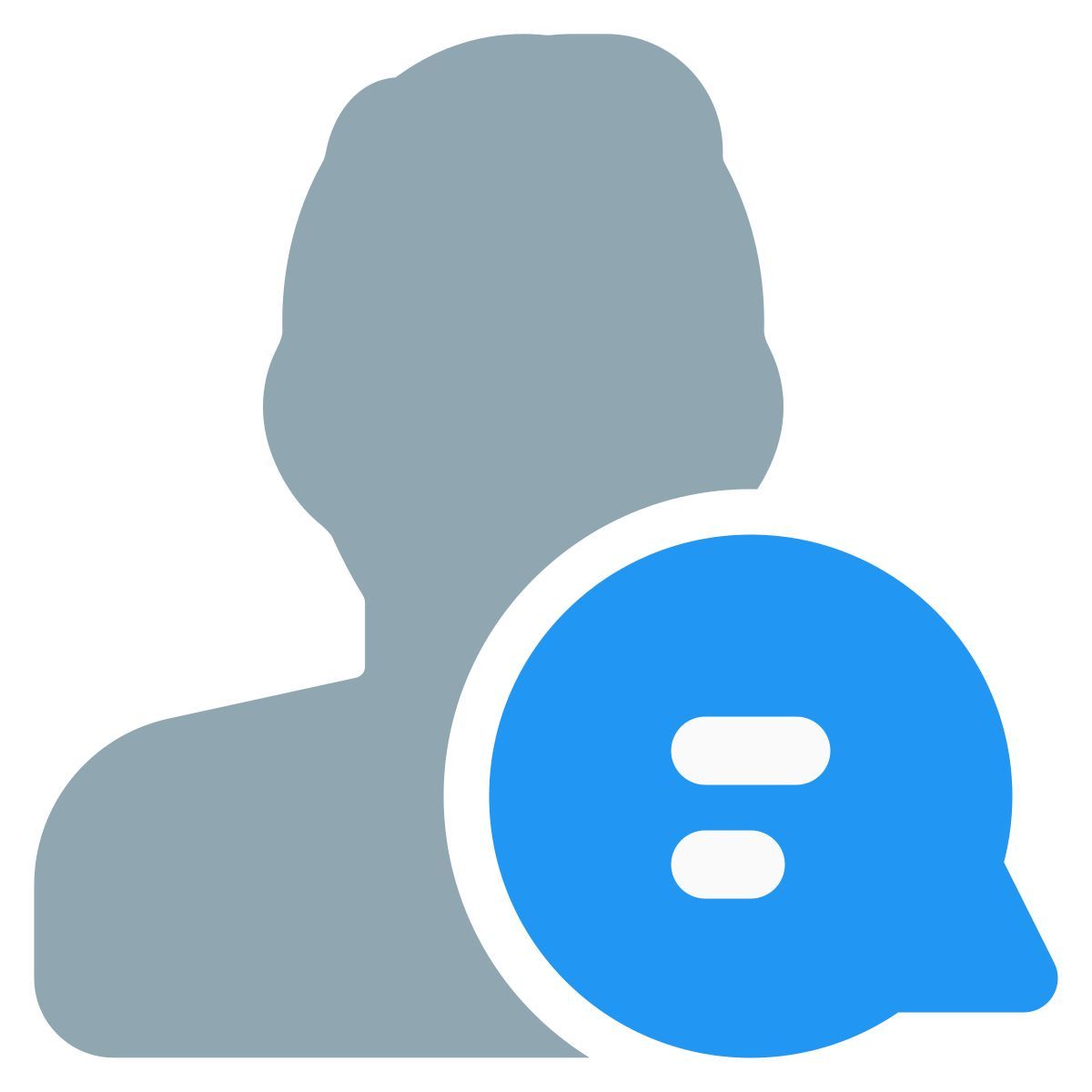 utilisateur dans le chat icon
