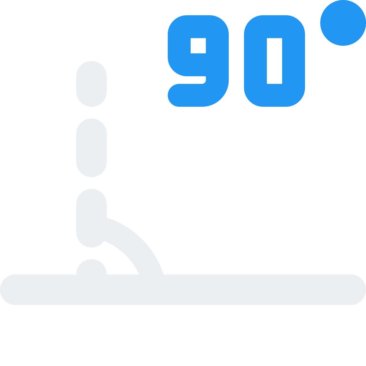 90 grad winkel icon