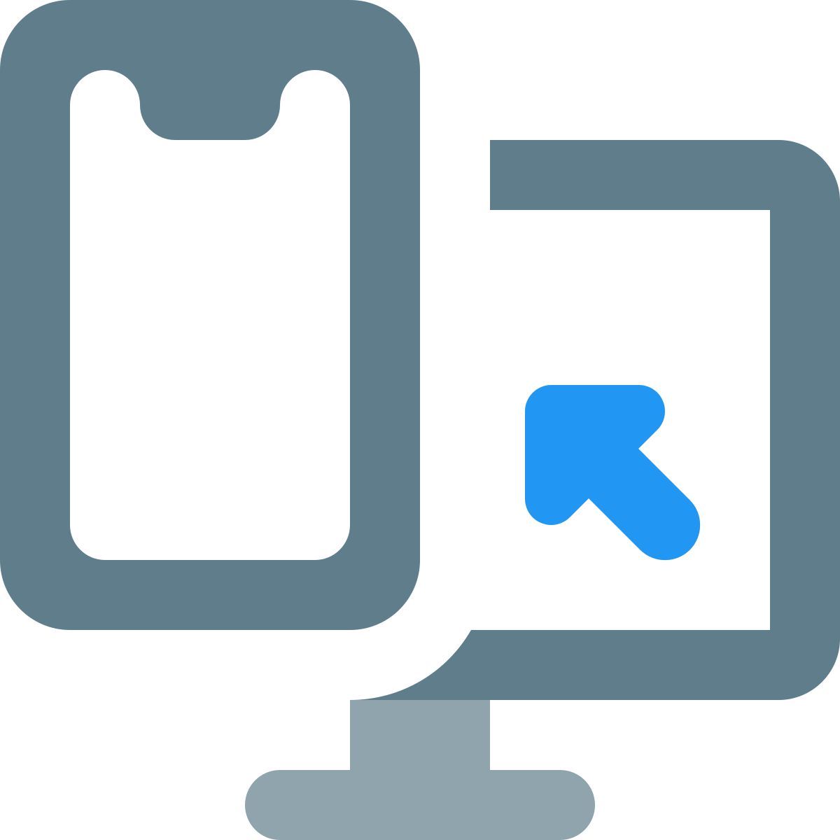 computer to phone icon