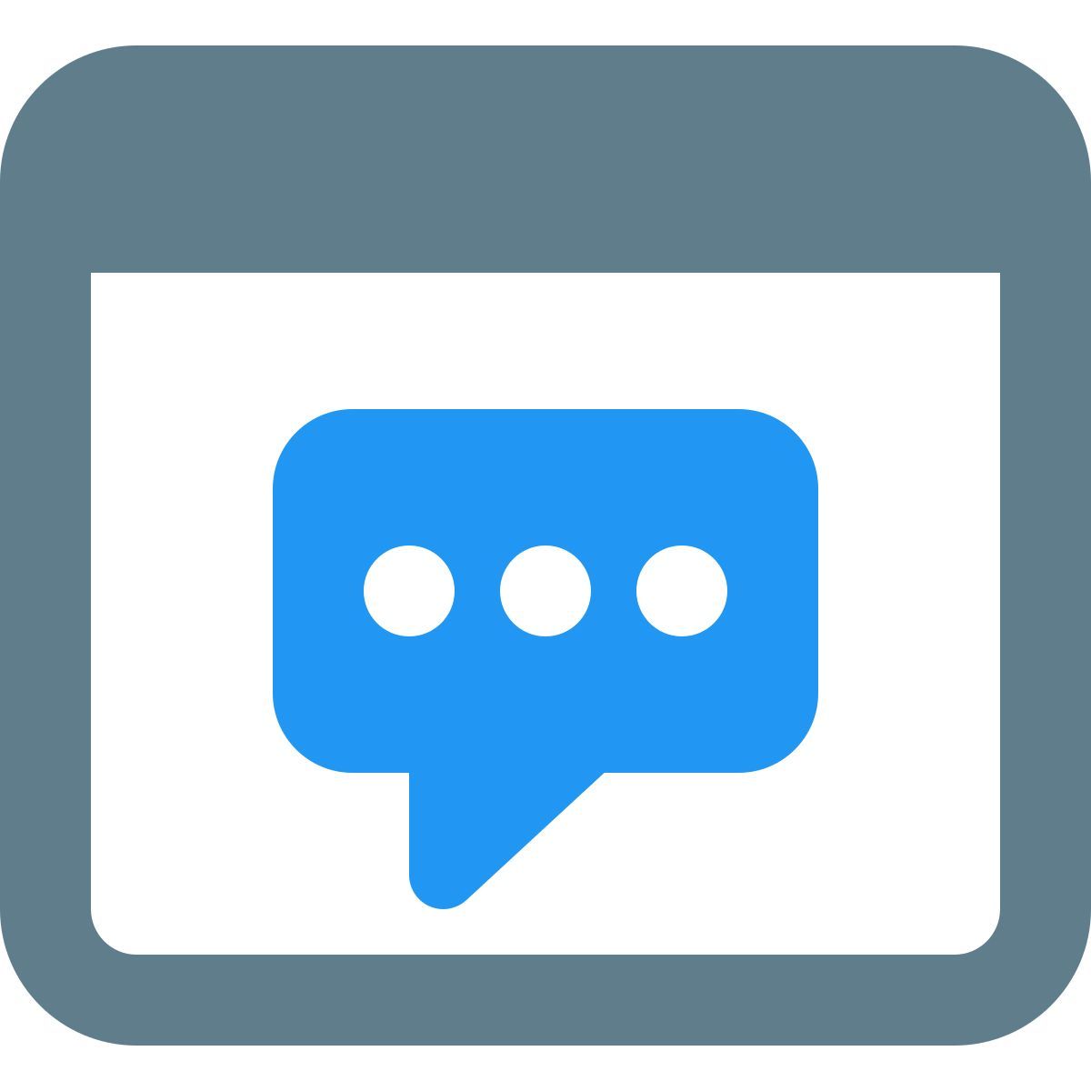 applicazione messenger esterno per chat per browser internet modello landing colore tal revivo icon