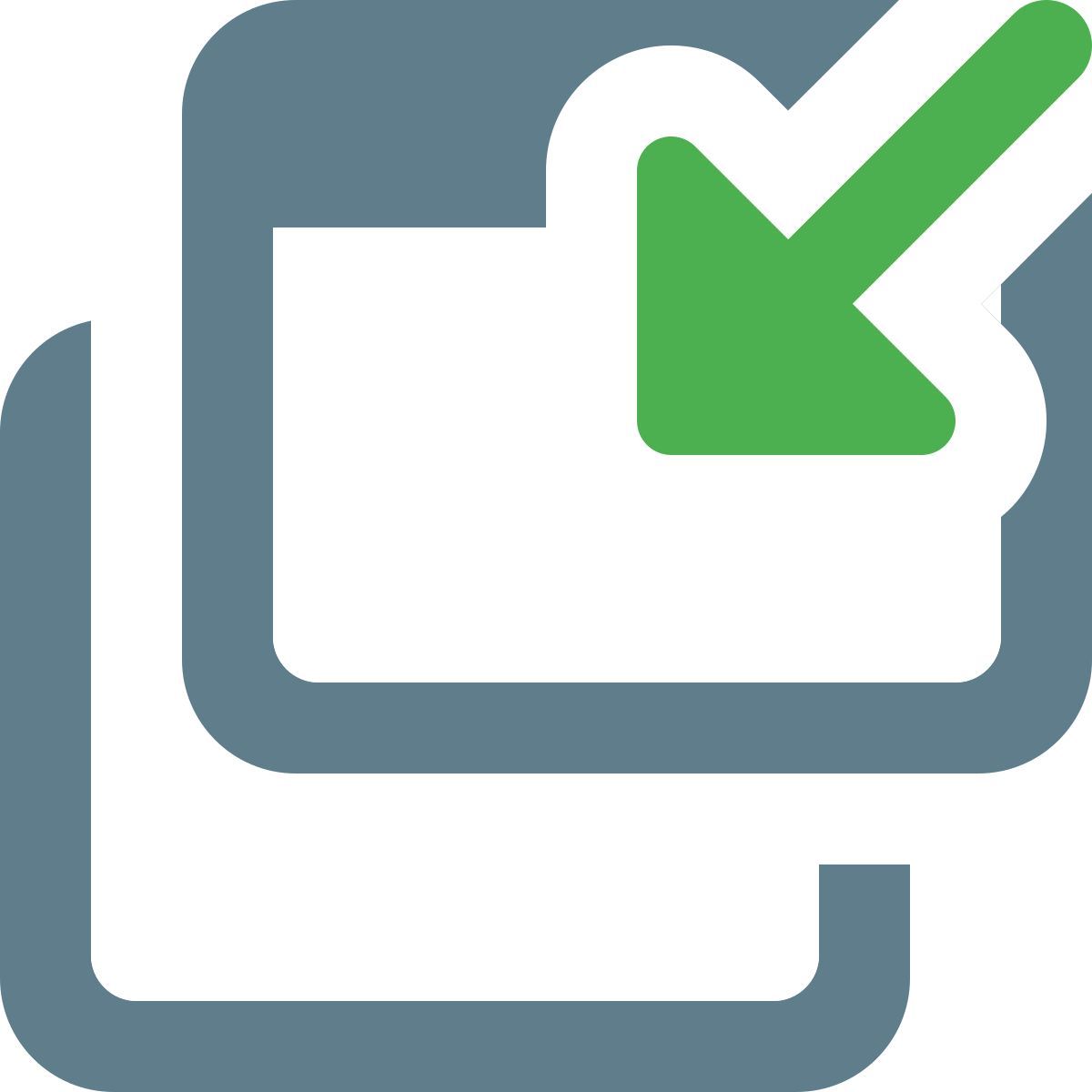 minimizing tab icon