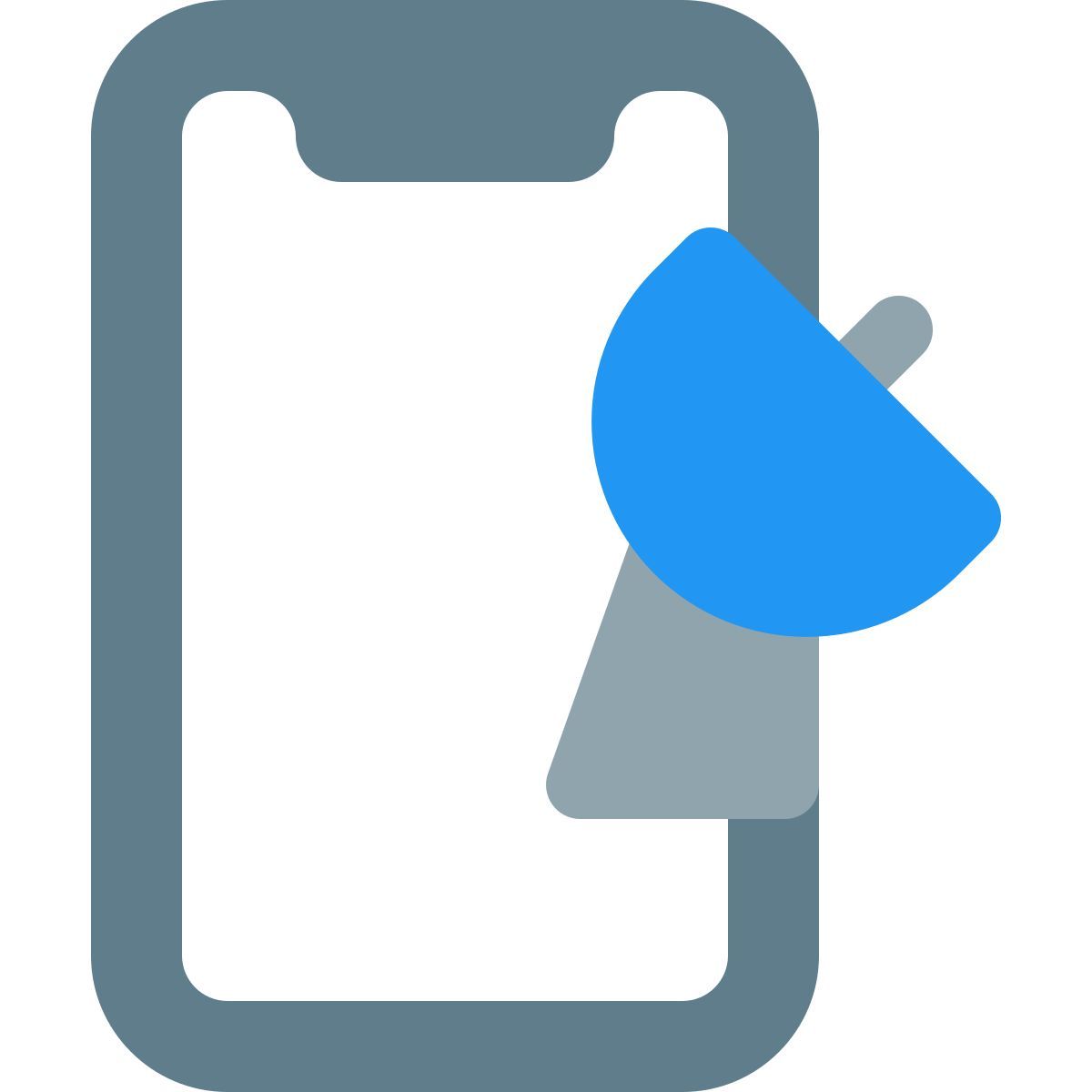 mobile to satellite dish icon