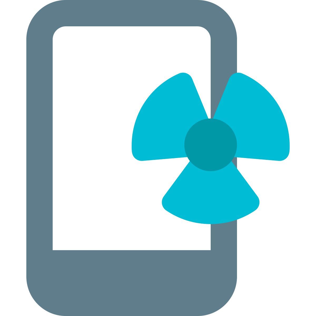 nuclear warning phone icon