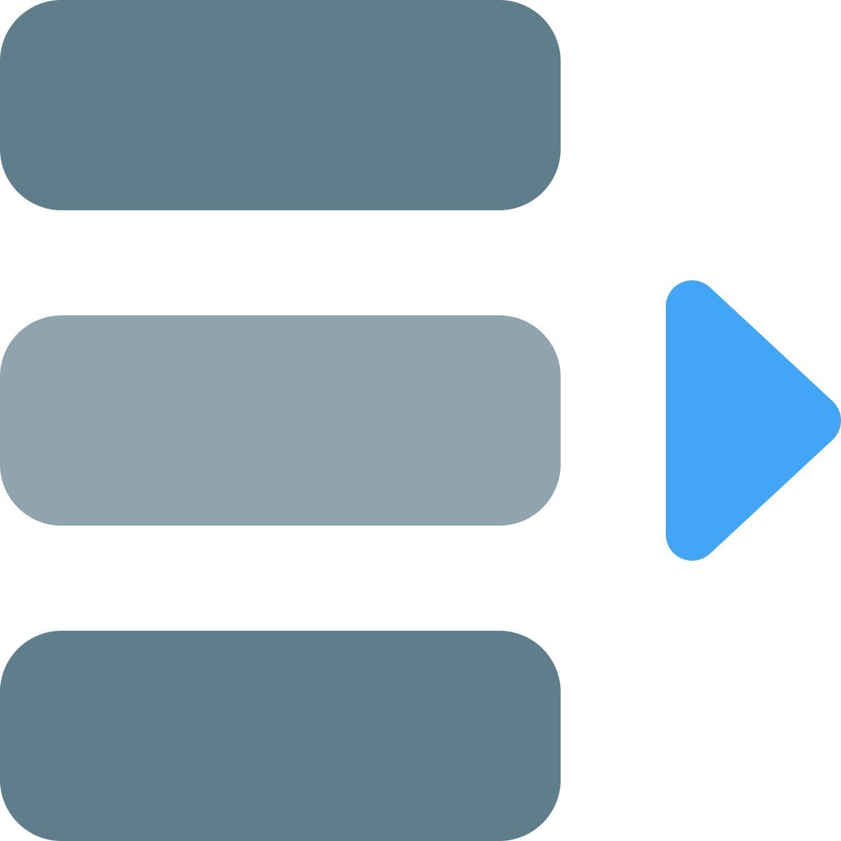 move document list object right direction margin line icon