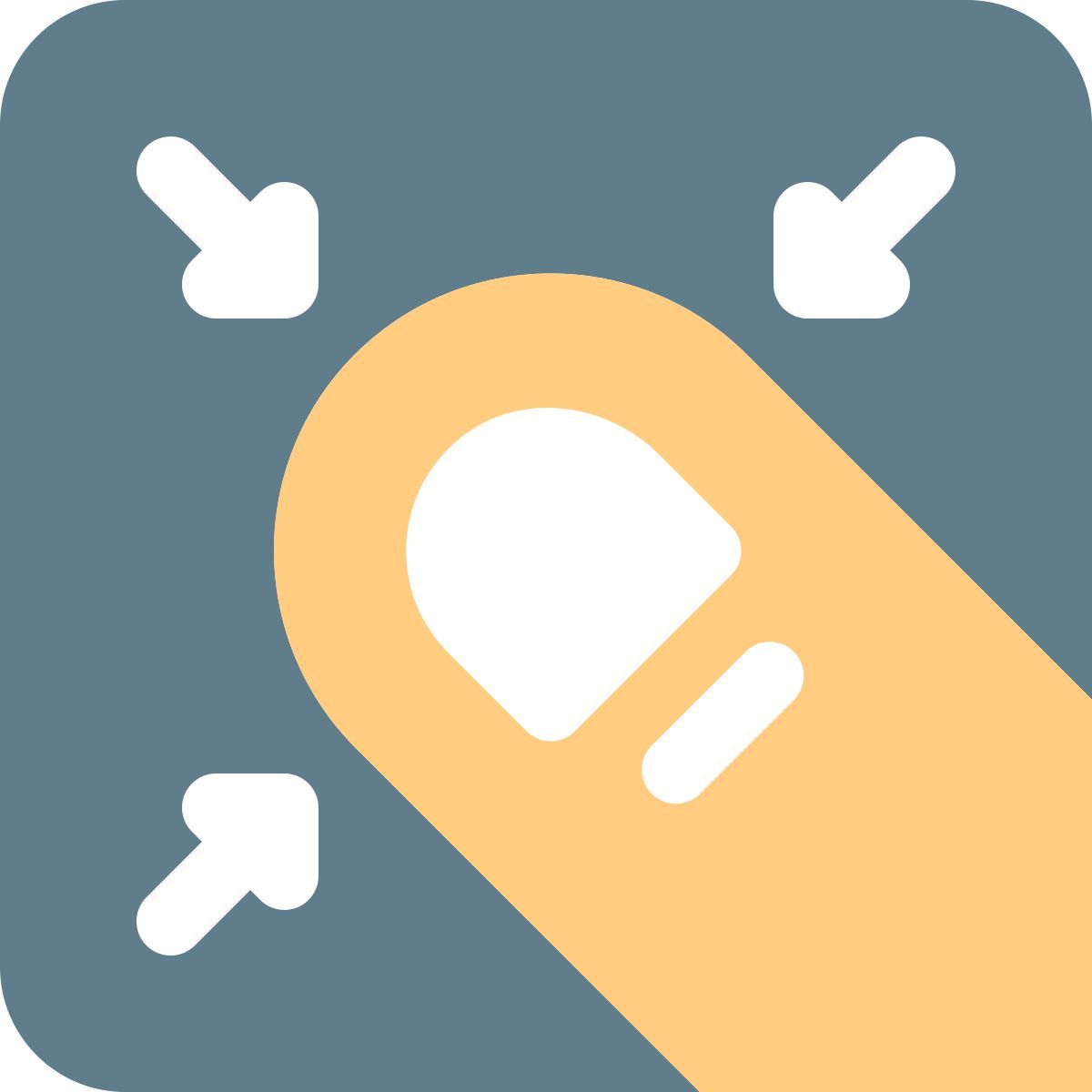 geste „nach innen bewegen“ icon