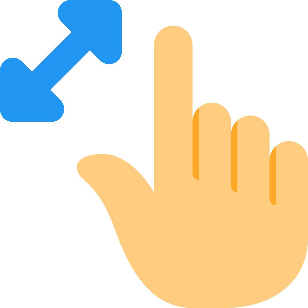 zoom in gesture icon