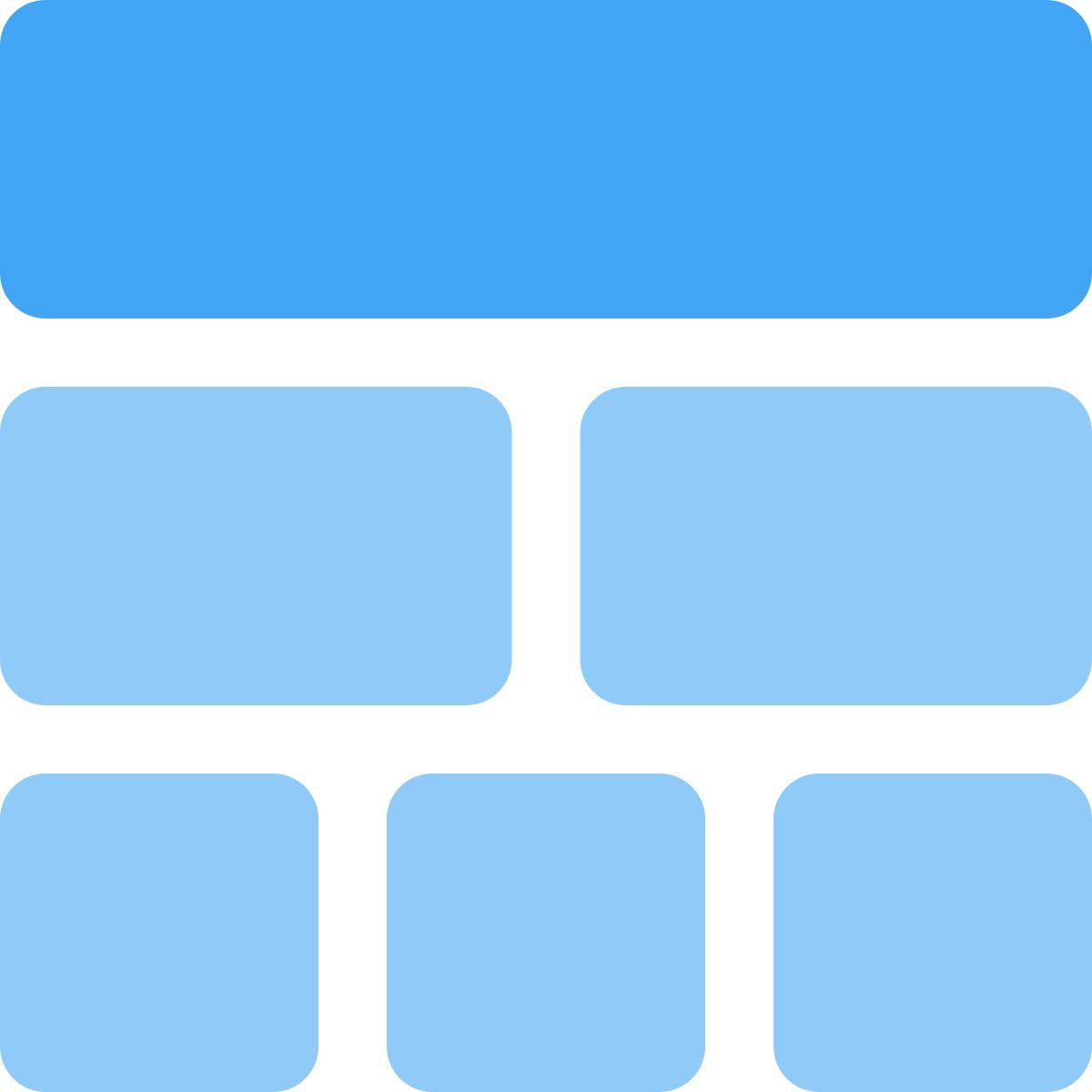 layout segmentado icon