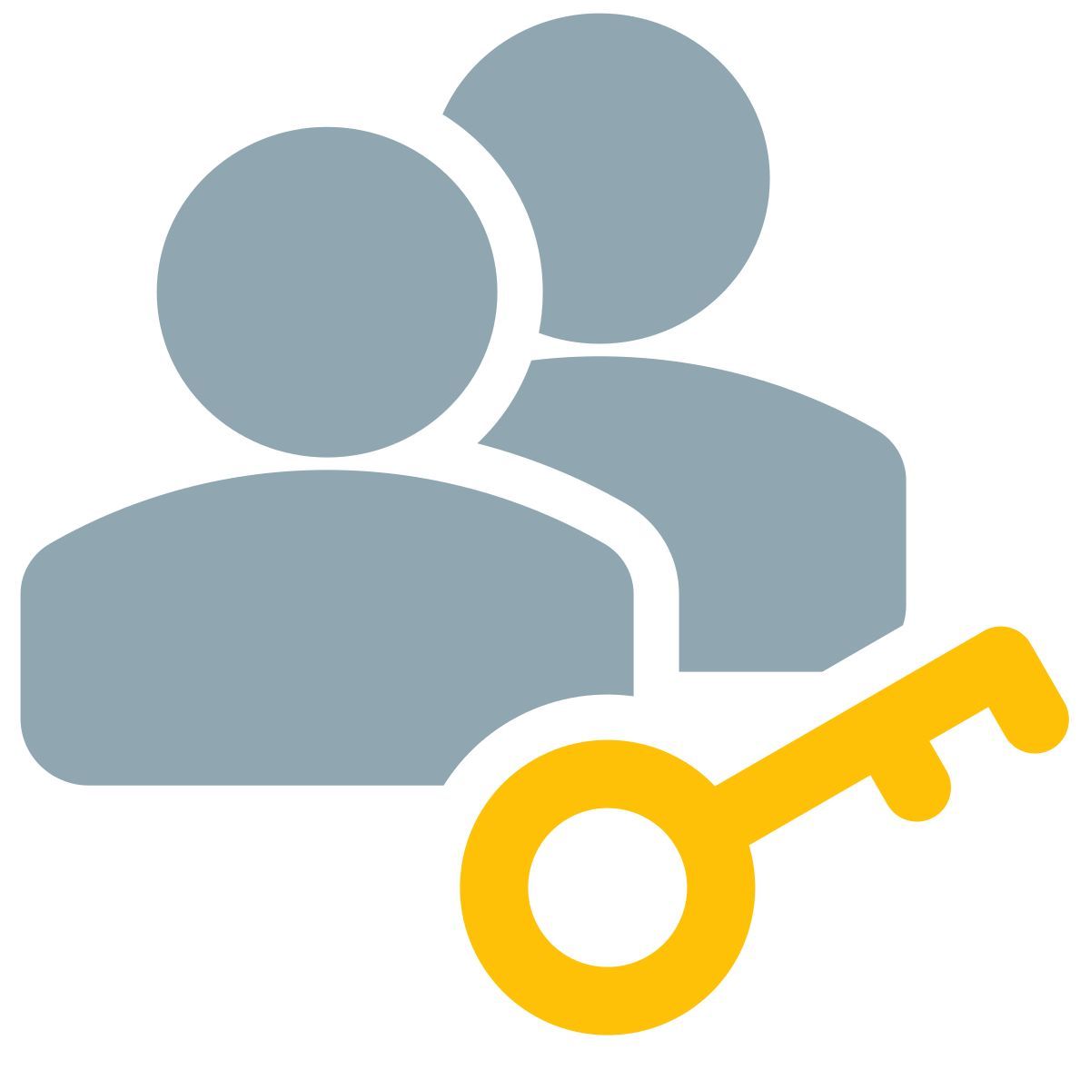 varios usuarios utilizan una única clave para iniciar sesión icon