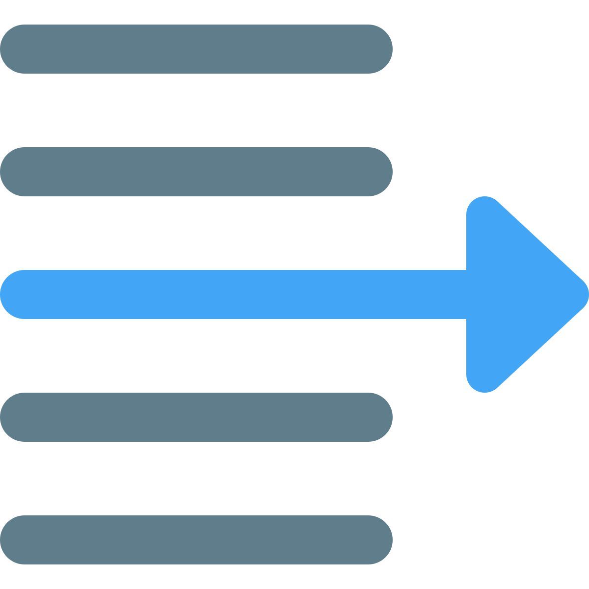 narrow document page setup text right shift arrow icon