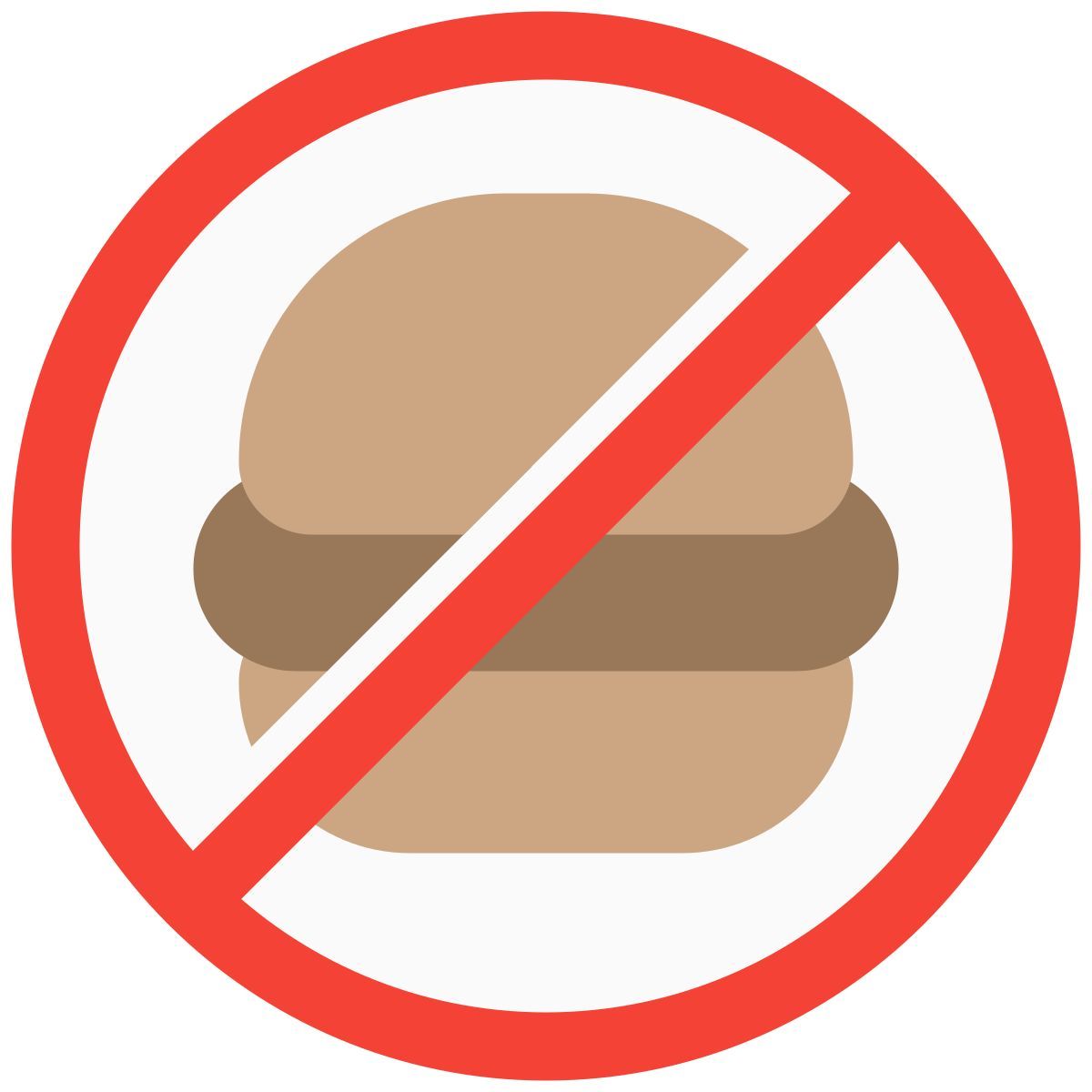 no fast food icon