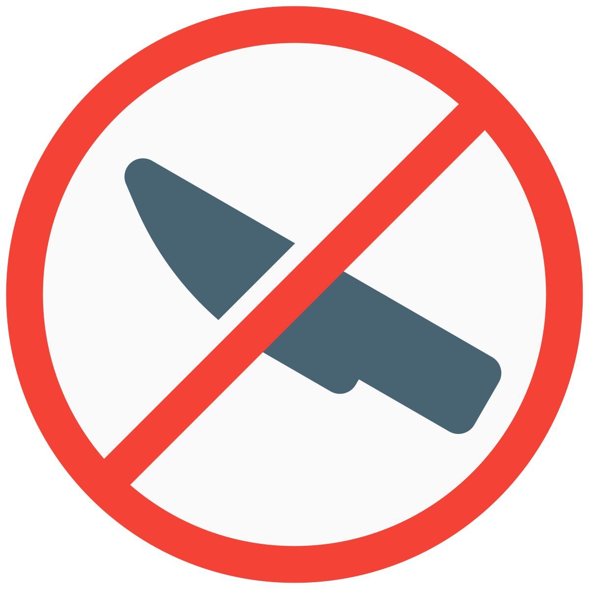 날카로운 물건 금지 icon