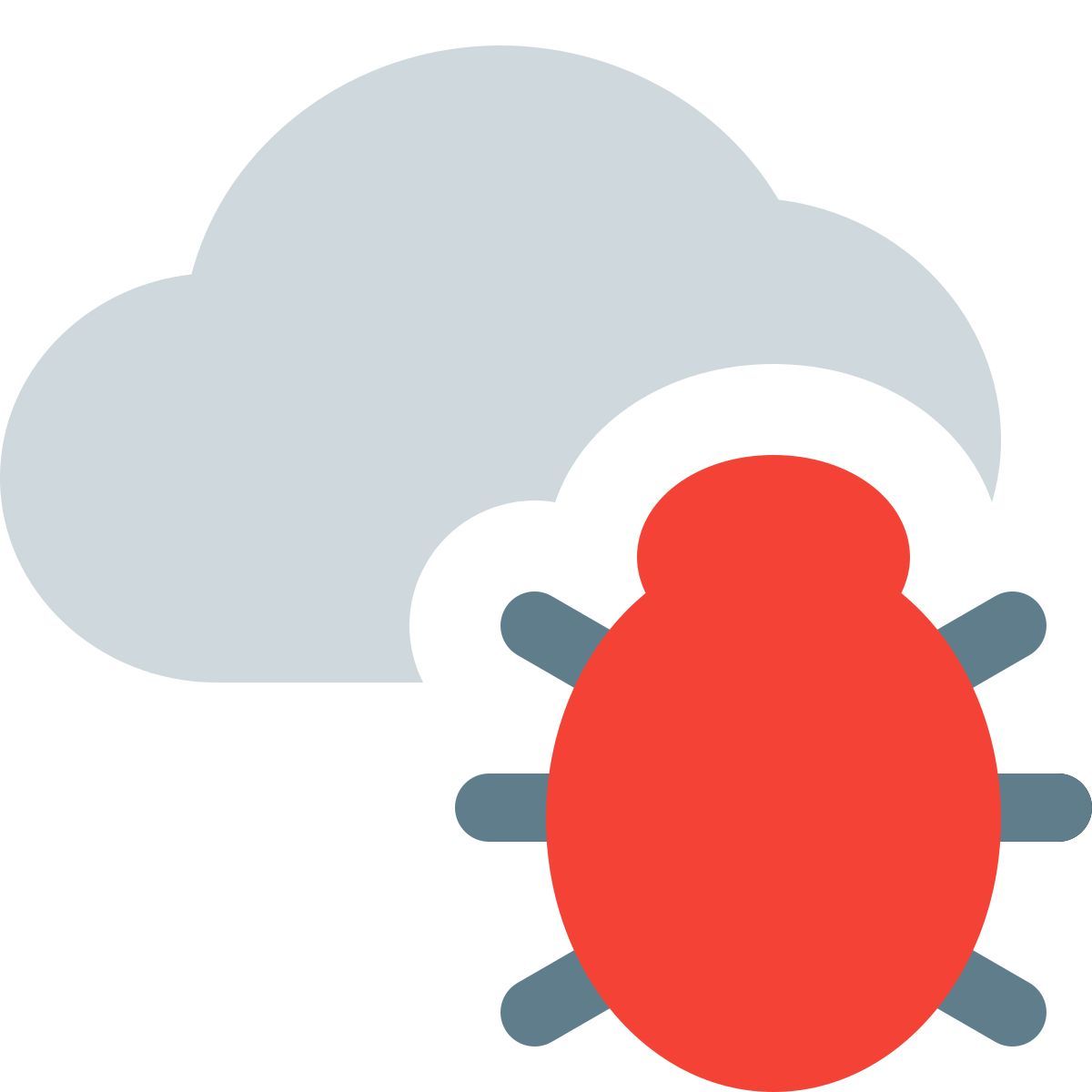 cloud malware icon