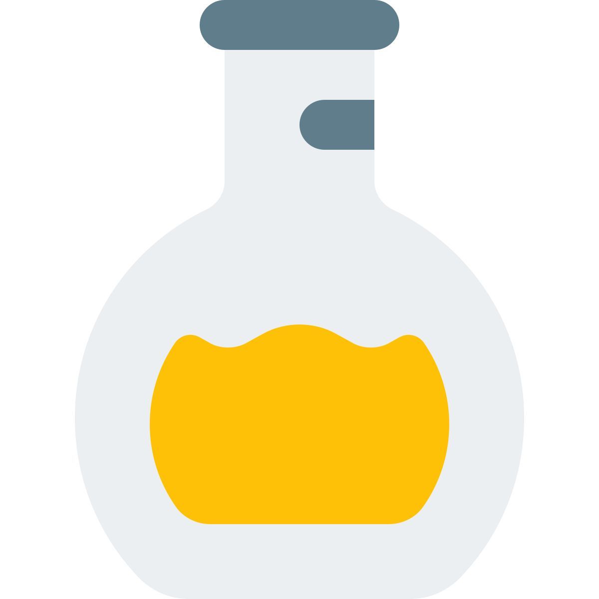 oval shaped flask icon