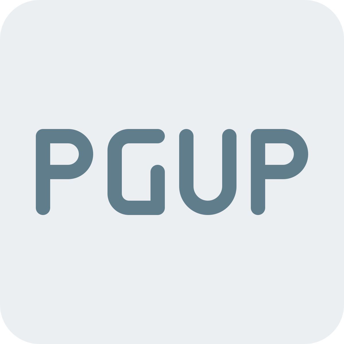 page up key icon
