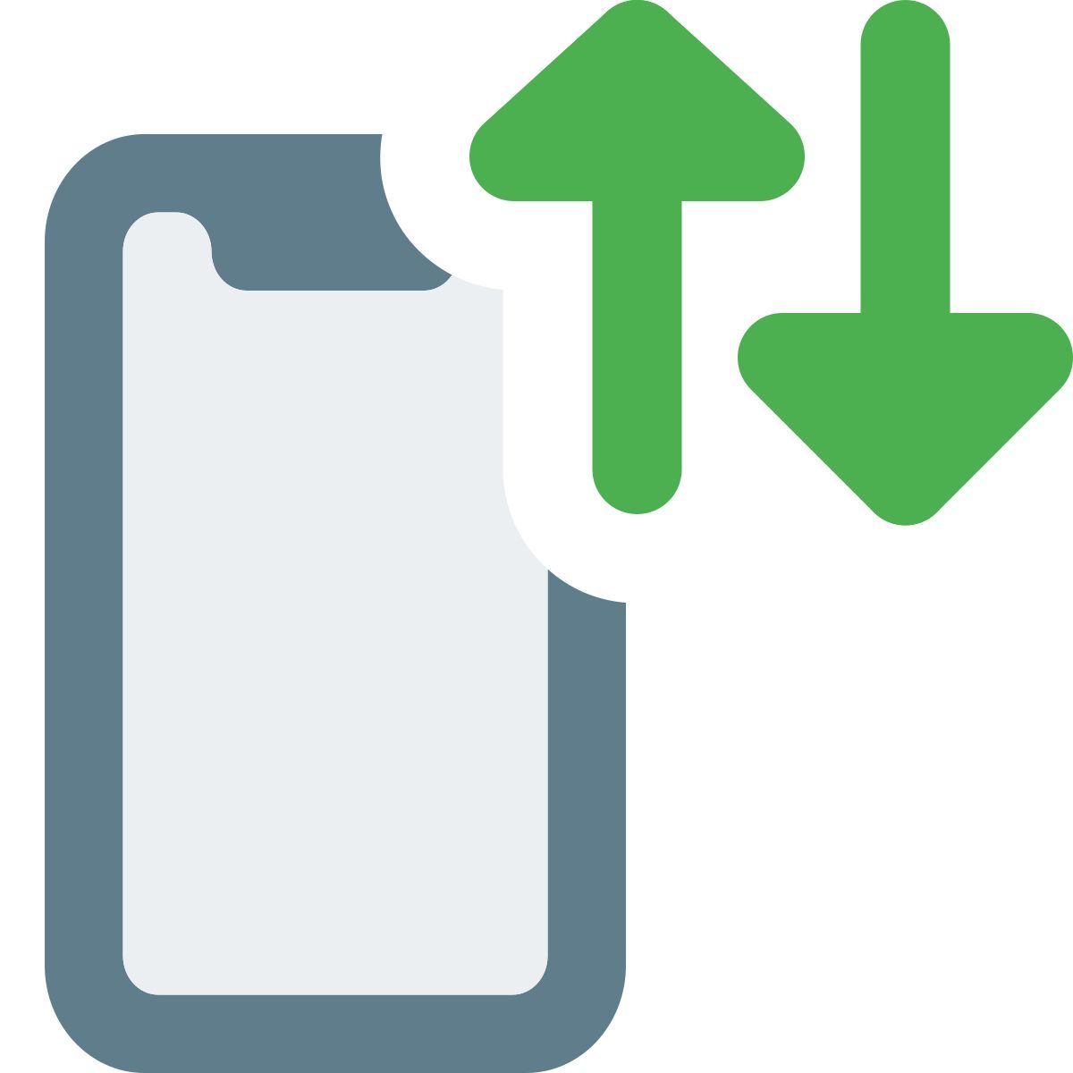 échange de données téléphoniques icon