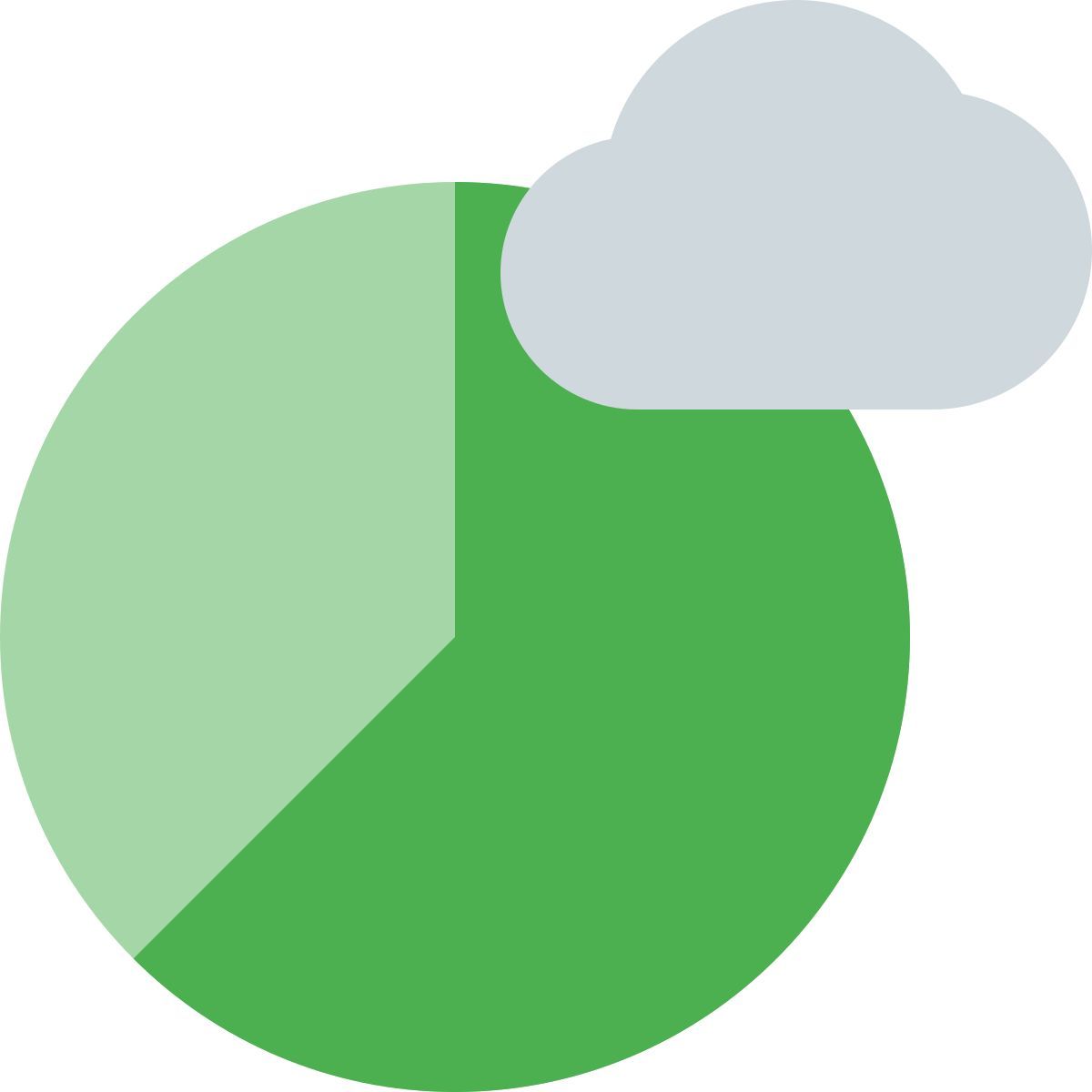 grafico delle nuvole icon