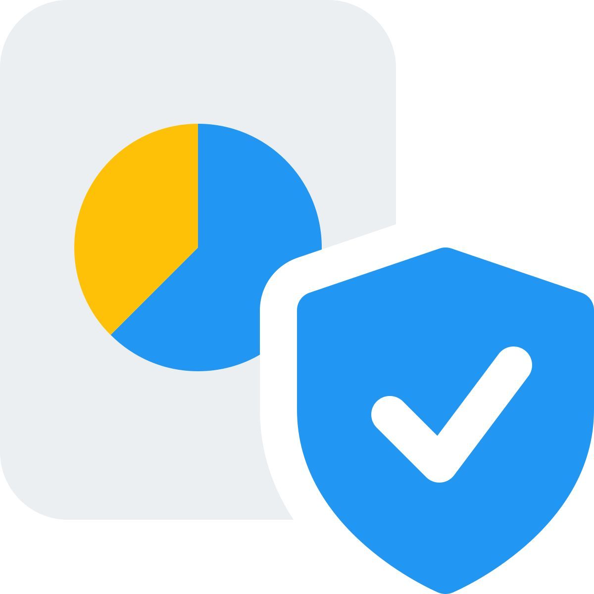 gráfico circular seguro icon