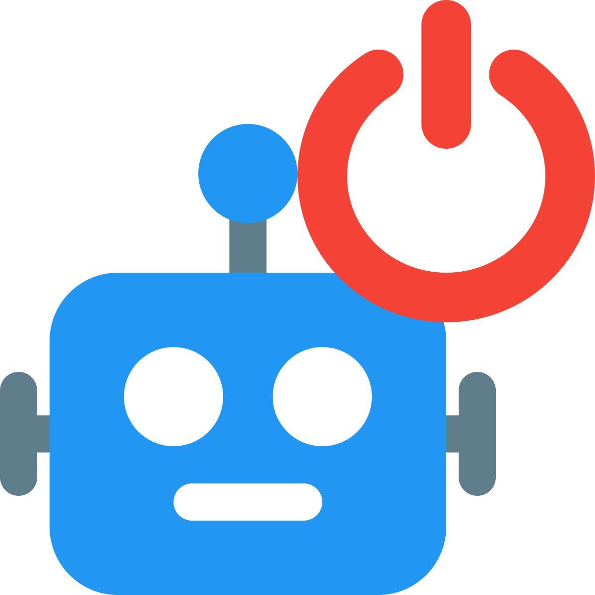 robot power button icon