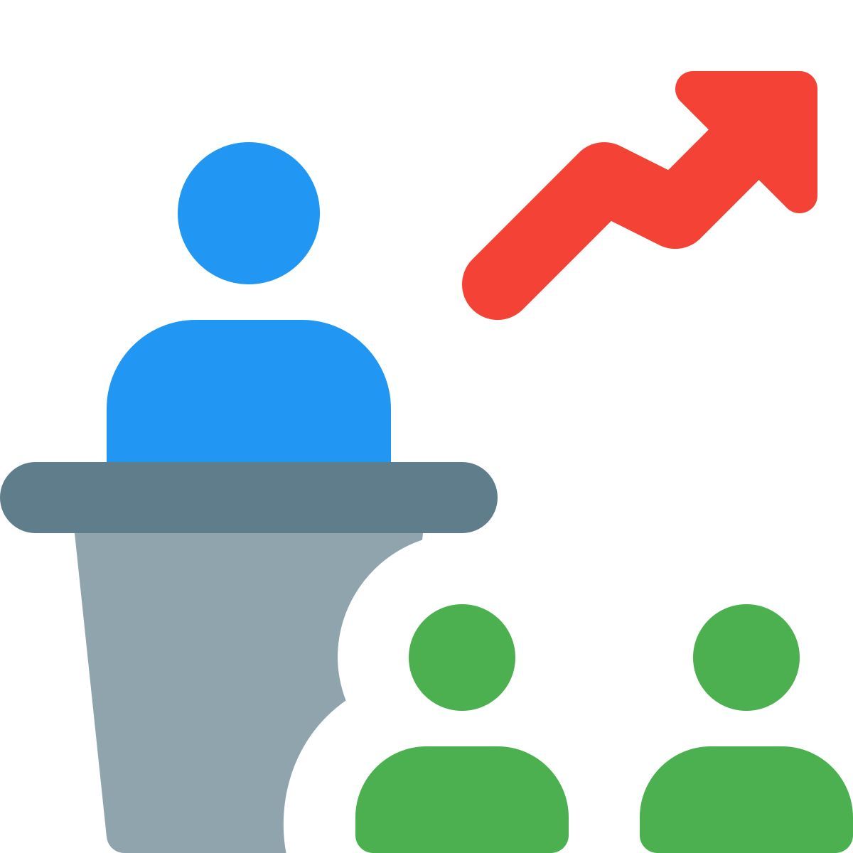 stock market presentation icon