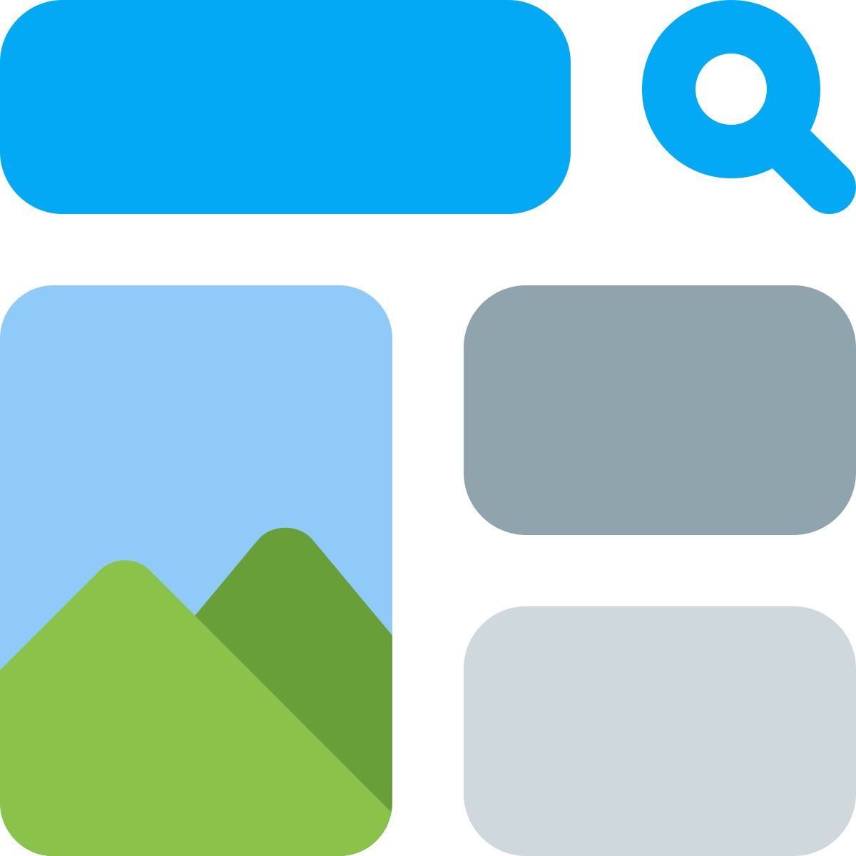 rechercher du contenu icon