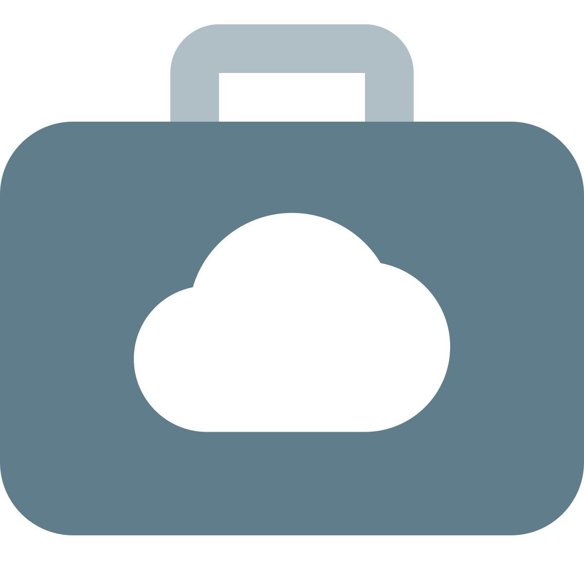 cloud briefcase icon