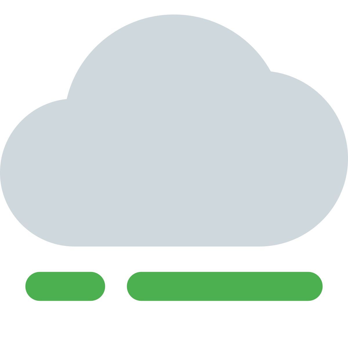 barra de progresso da nuvem icon