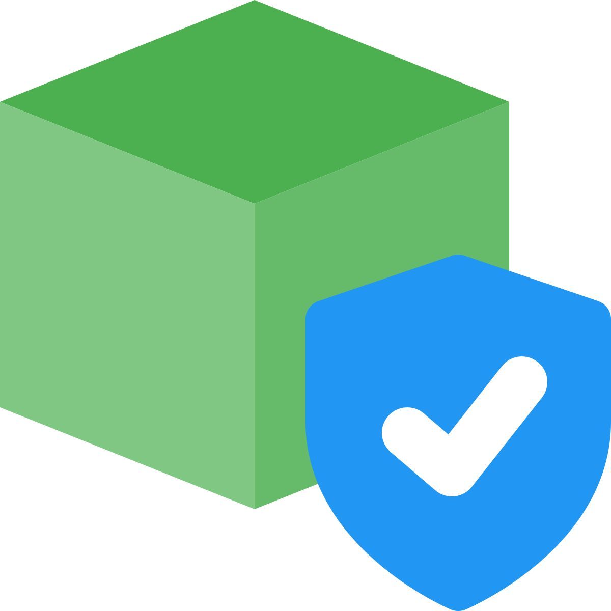secure 3d shape icon