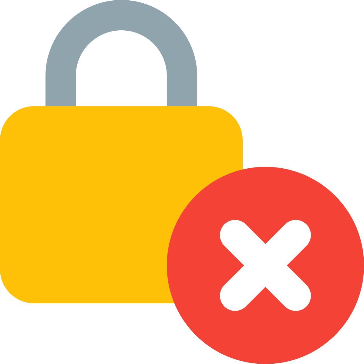 rimuovi blocco icon