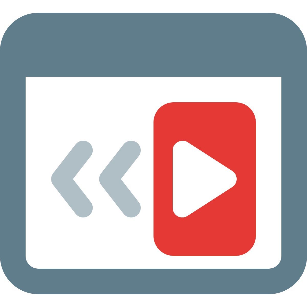 reverse video icon