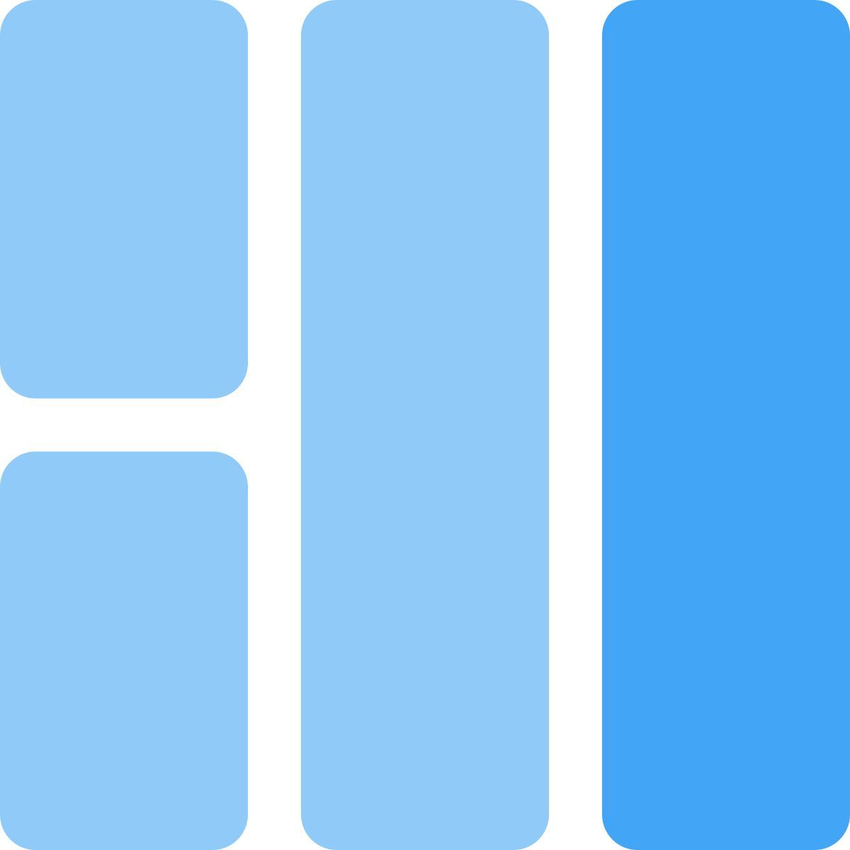 vertical bars layout icon