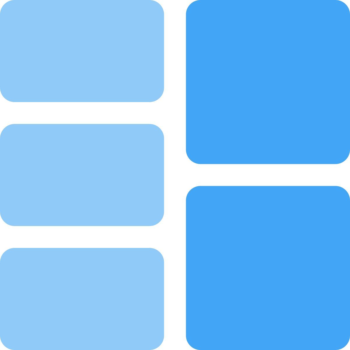 cuadrícula de doble fila icon