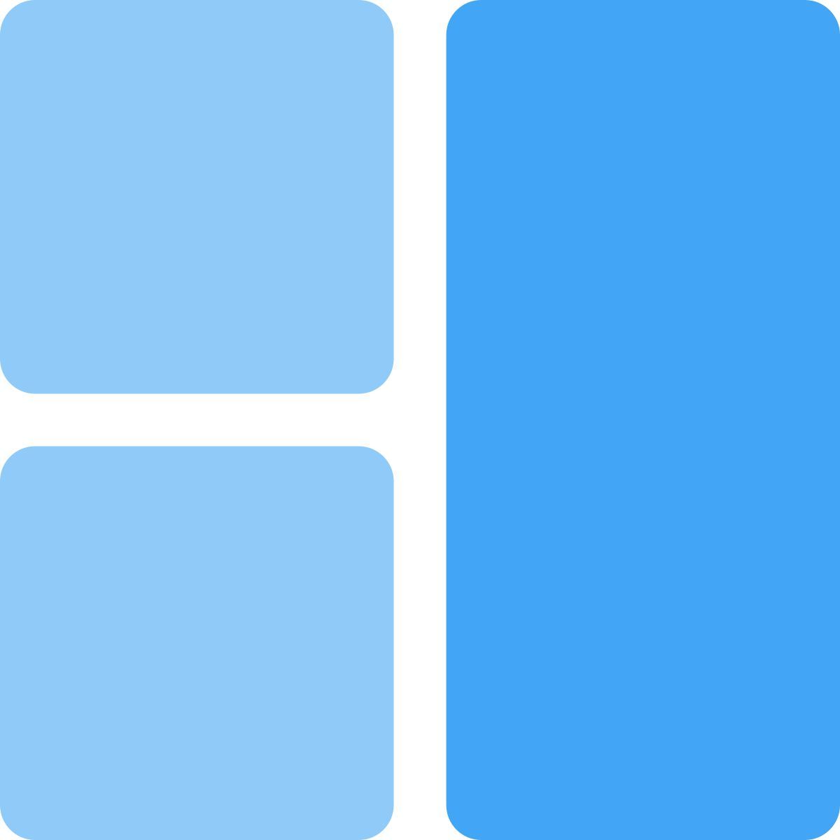 disposition avec segments icon