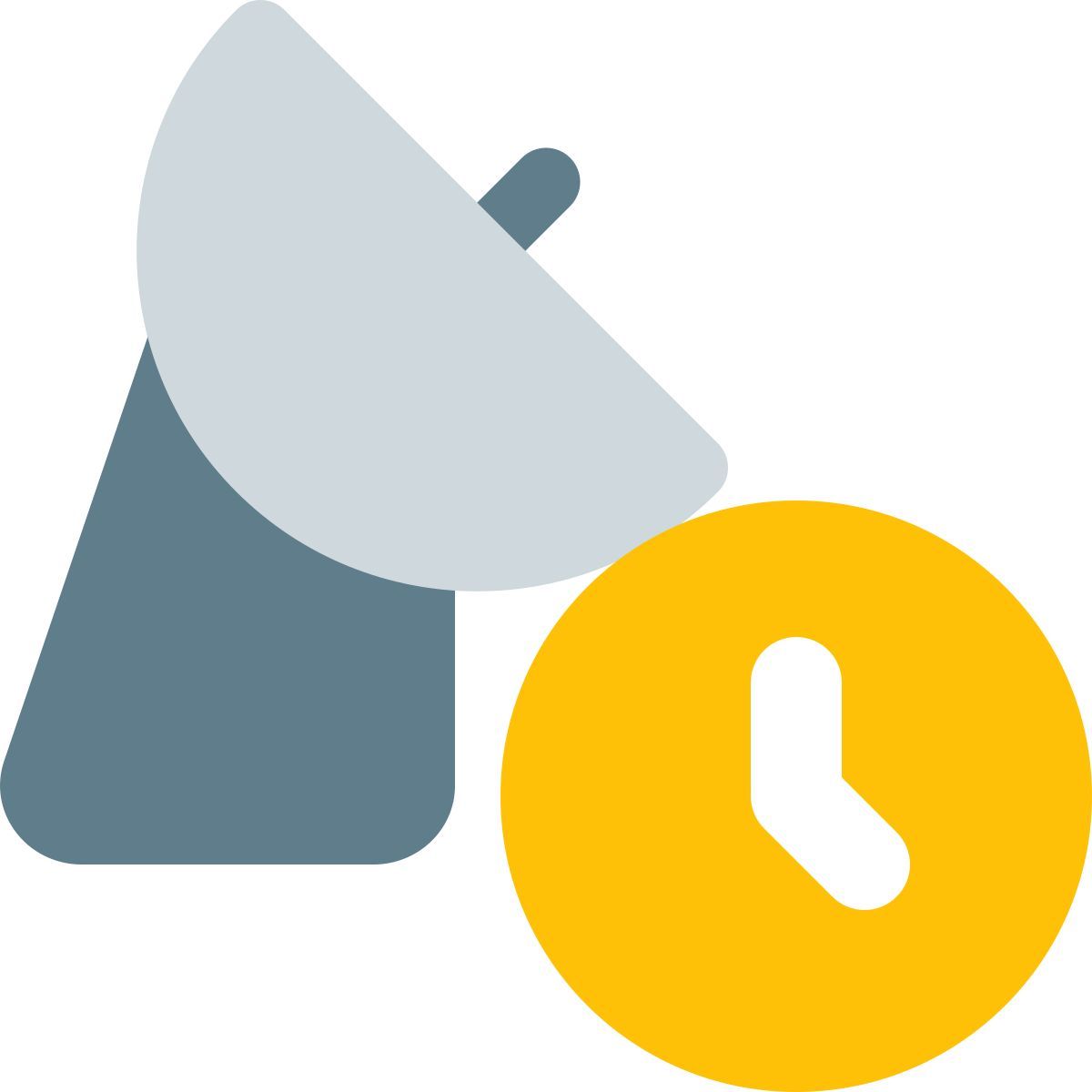 retraso de antena parabólica icon