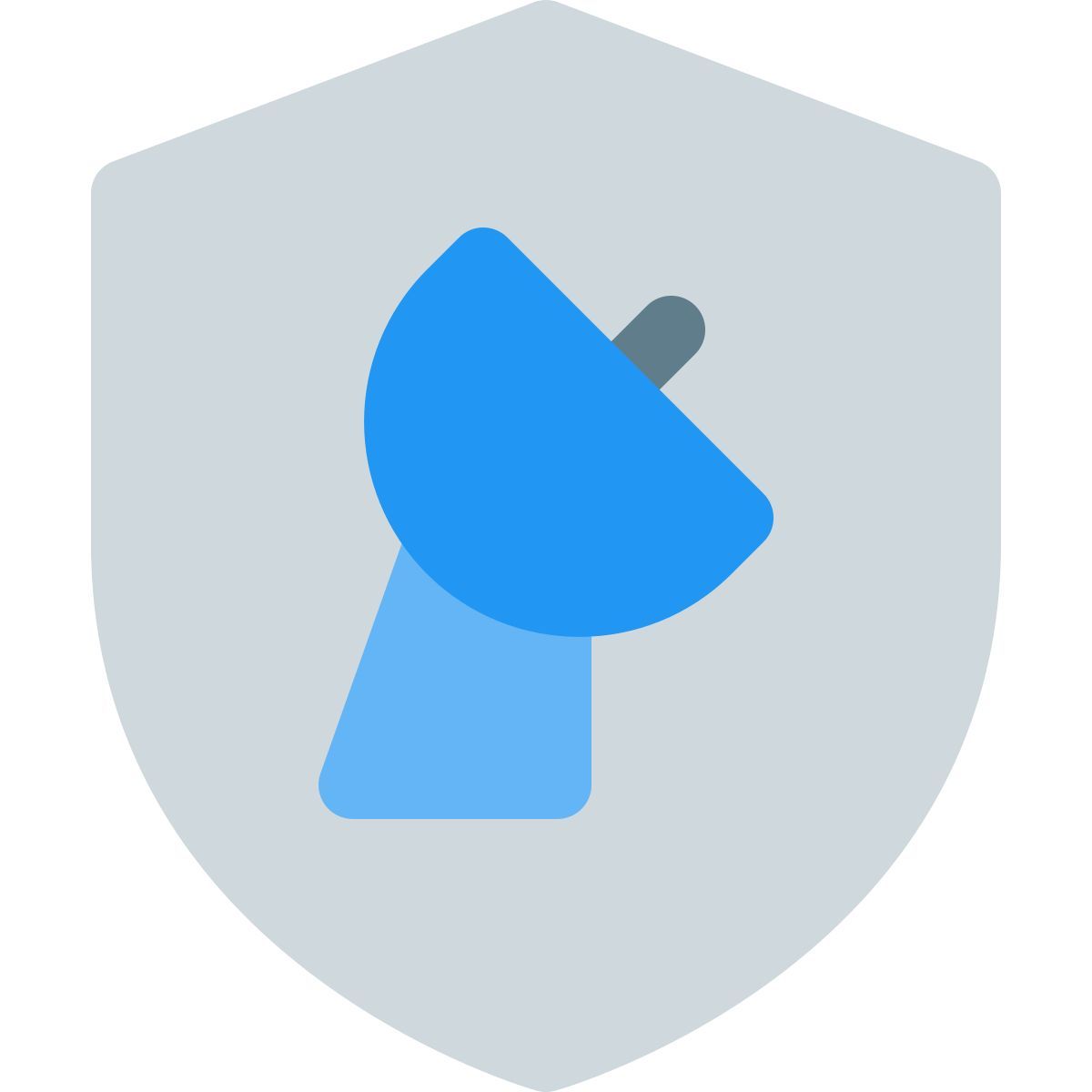 secure satellite dish icon