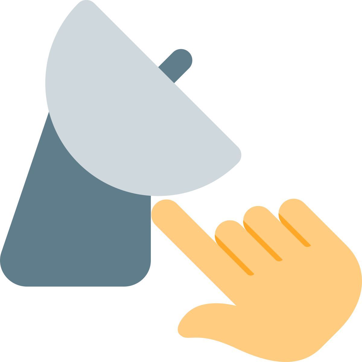 interactive satellite dish icon