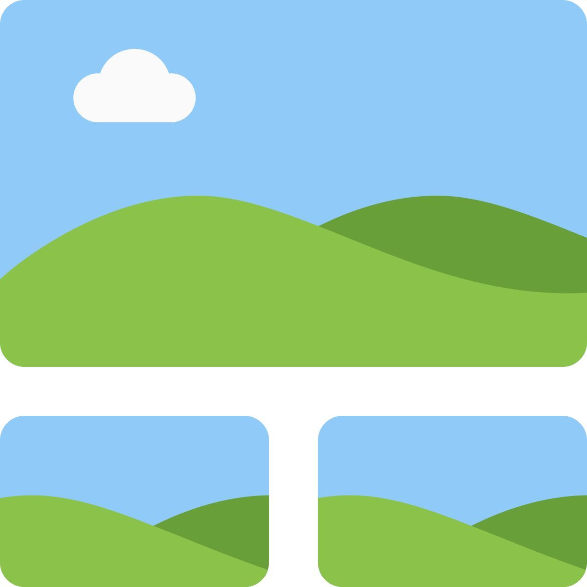 scenic picture layout icon