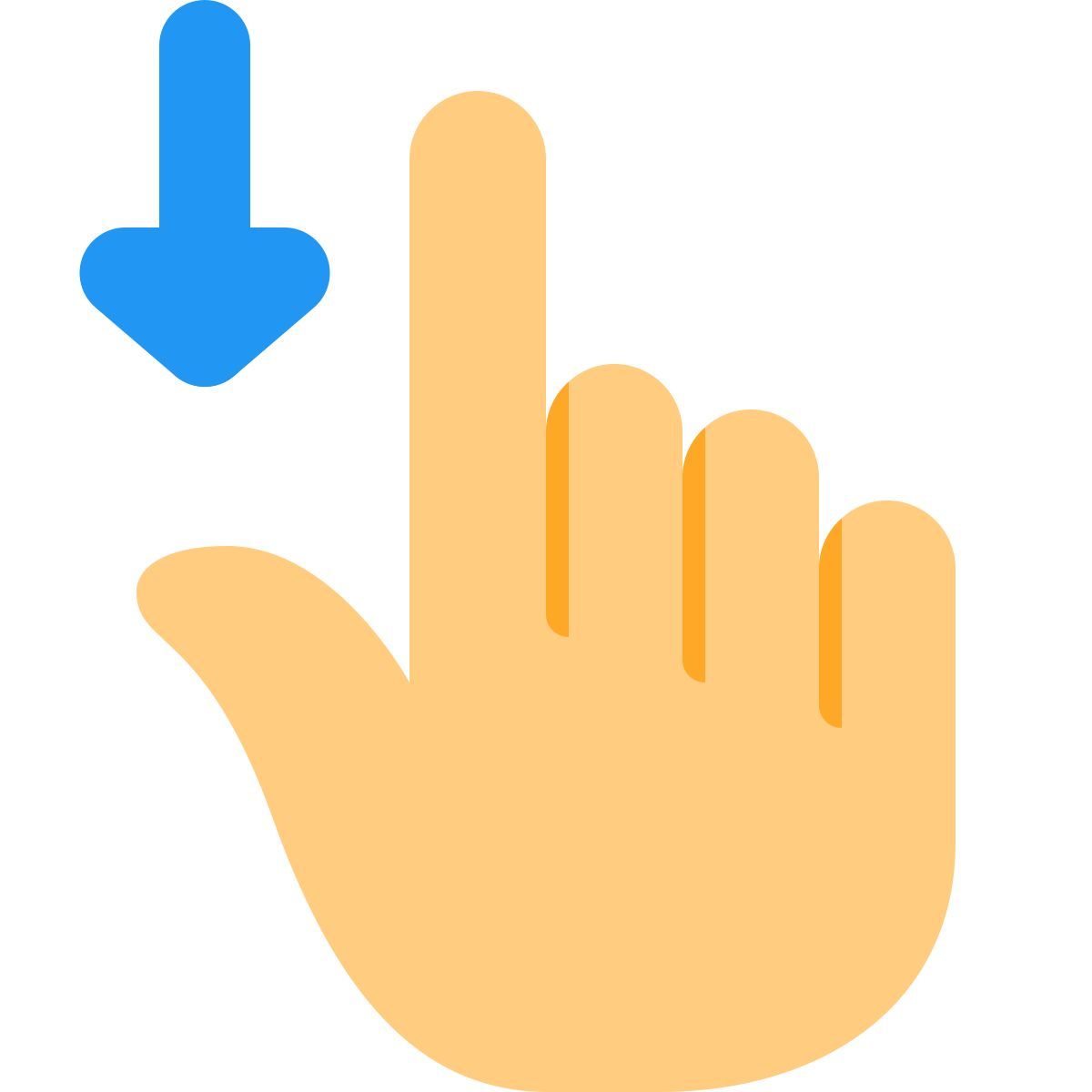 아래로 스와이프 icon