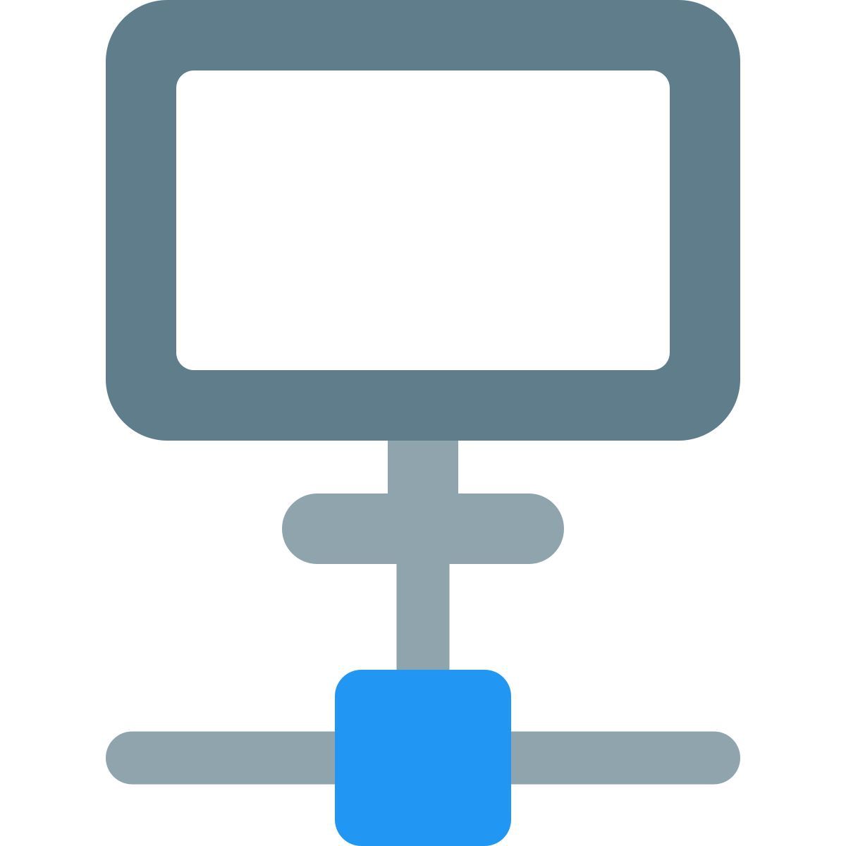 computador conectado icon